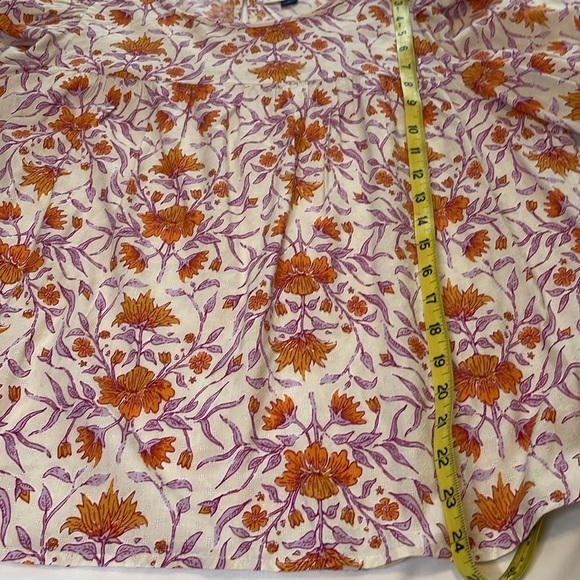 UNIVERSAL THEADS Large Pink Boho Pleasant Floral Print Long-Sleeved Gypsy Shirt - Picture 8 of 8